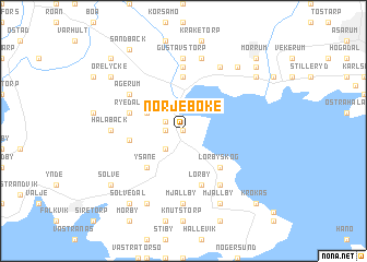 map of Norjeboke