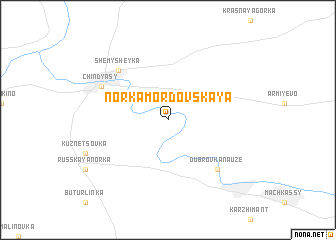 map of Norka-Mordovskaya