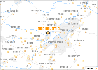 map of Nor Malatʼia