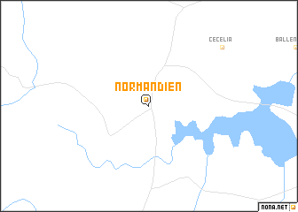 map of Normandien