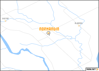 map of Normandin