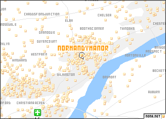 map of Normandy Manor