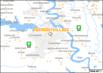 map of Normandy Village