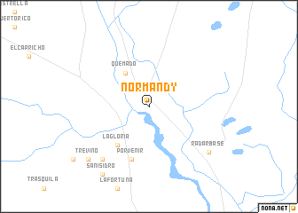 map of Normandy