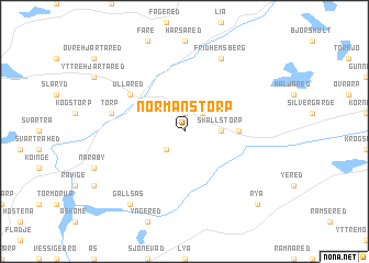 map of Normanstorp