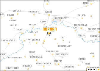 map of Norman