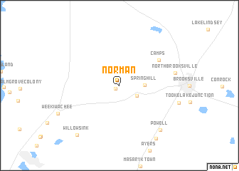 map of Norman