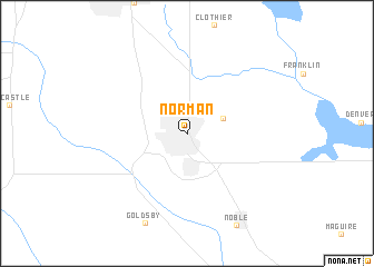 map of Norman