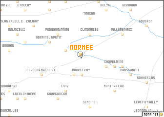 map of Normée