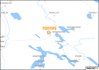map of Nornäs