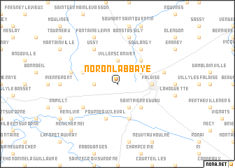 map of Noron-lʼAbbaye