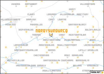 map of Noroy-sur-Ourcq