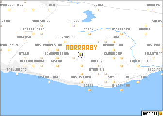 map of Norra Åby
