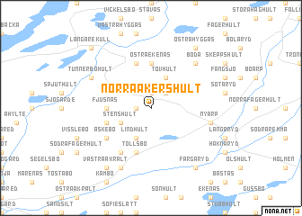 map of Norra Åkershult