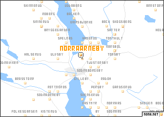 map of Norra Arneby