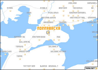 map of Norra Backa