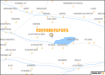 map of Norra Bergfors