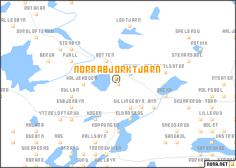 map of Norra Björktjärn