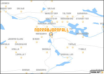 map of Norra Björnfall