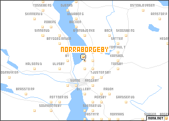 map of Norra Borgeby