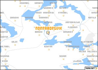 map of Norra Borgvik