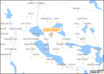 map of Norra By