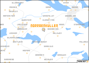 map of Norra Enkullen