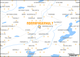 map of Norra Fagerhult