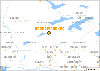 map of Norra Finnåker