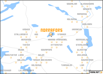 map of Norra Fors