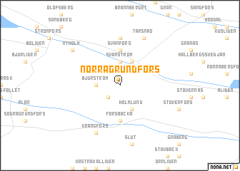 map of Norra Grundfors