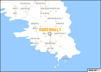 map of Norra Hult