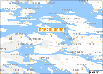 map of Norra Lagnö