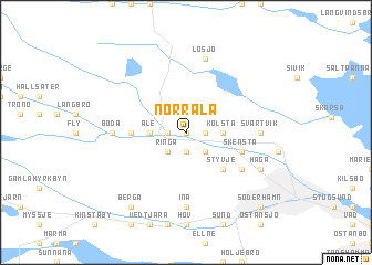 map of Norrala