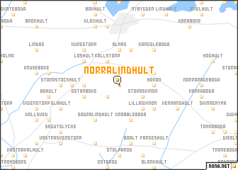 map of Norra Lindhult