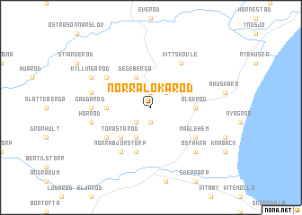 map of Norra Lökaröd