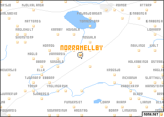 map of Norra Mellby