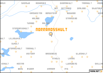 map of Norra Mosshult