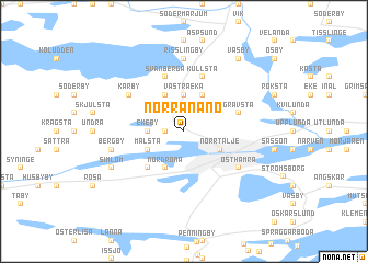 map of Norra Nånö