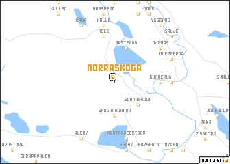 map of Norra Skoga