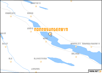 map of Norra Sunderbyn