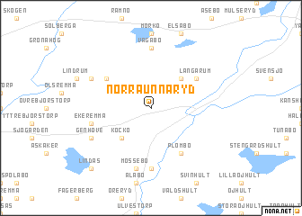 map of Norra Unnaryd