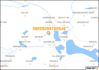 map of Norra Västansjö