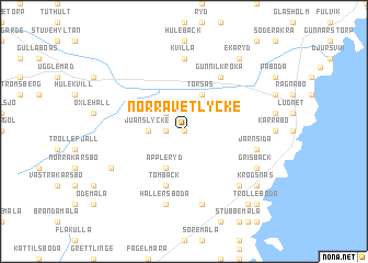 map of Norra Vetlycke