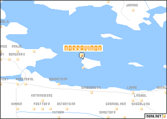 map of Norra Vinön