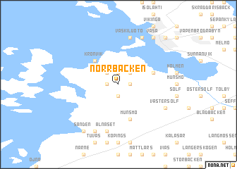 map of Norrbacken