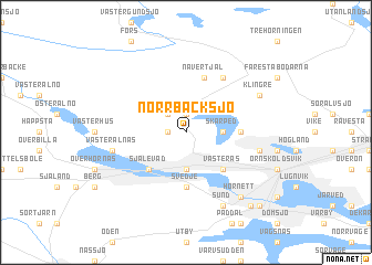 map of Norrbacksjö
