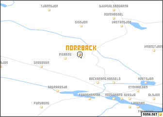 map of Norrbäck
