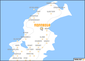 map of Norrböda