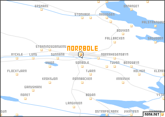 map of Norrböle